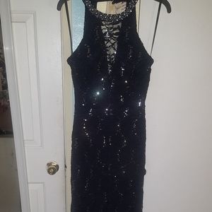 Long Navy Blue Dress